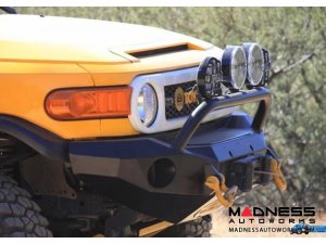 Toyota FJ Cruiser Stealth Front Winch Bumper Pre-Runner Guard - Texture Black WARN M8000 Or 9.5xp